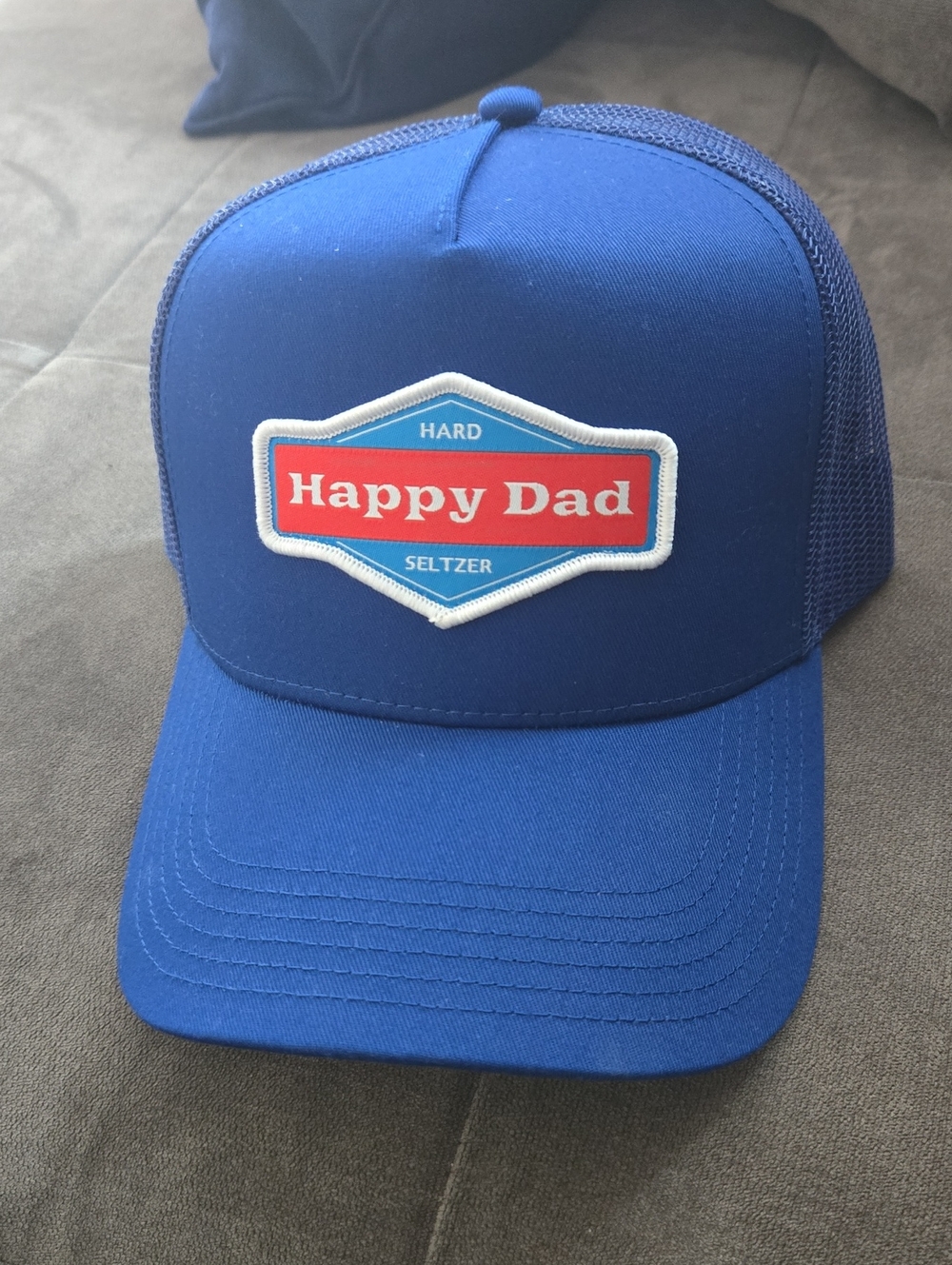 Happy Dad Royal Blue Trucker Hat - Unisex One size
